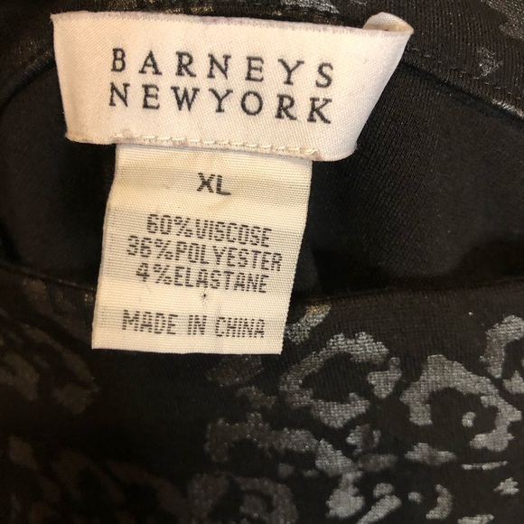 Barney’s of New York black leopard print skirt - Picture 2 of 5